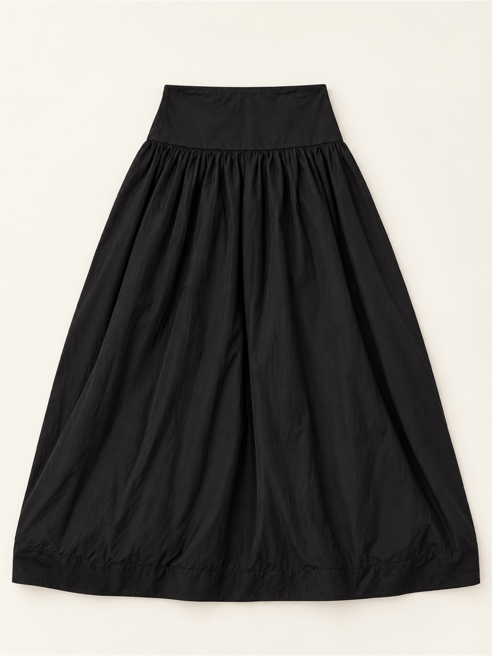 Free People Black Tiered Maxi Skirt